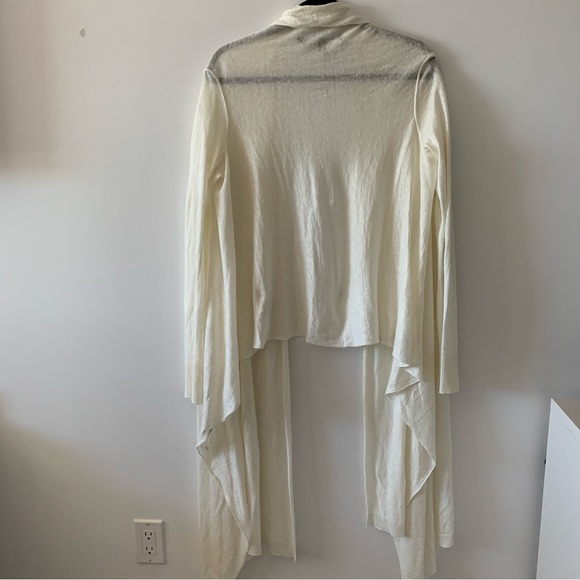 DKNY for Scoop NYC long sleeve thin sweater cardigan size small long front hi lo - Picture 4 of 4